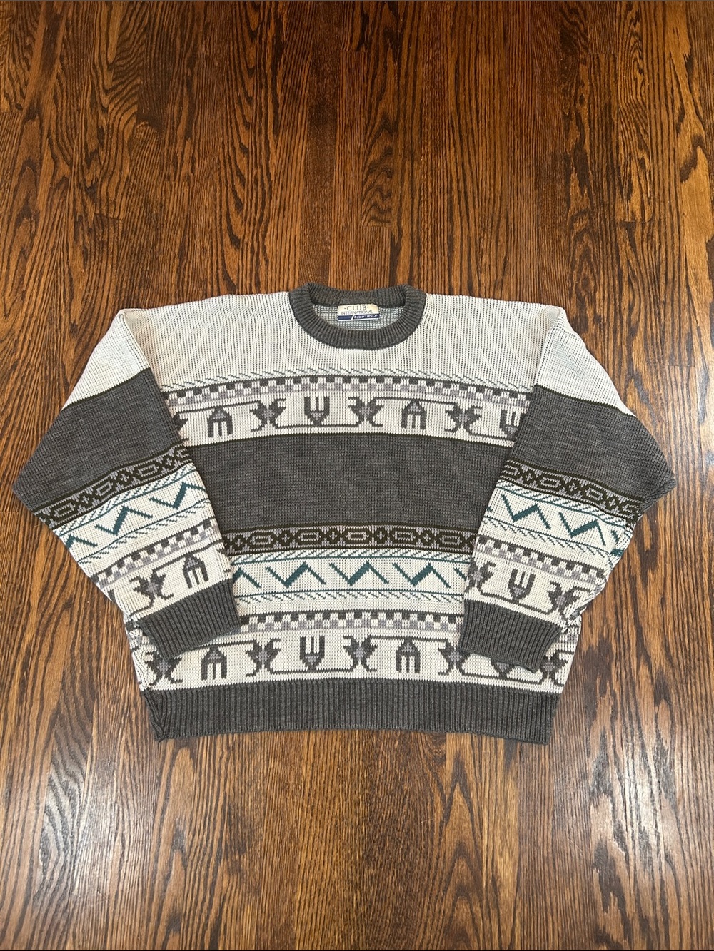 Vintage 80s Boxy Fit Knit Sweater